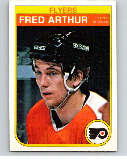 1982-83 O-Pee-Chee #245 Fred Arthur  RC Rookie Philadelphia Flyers  V58767 Image 1