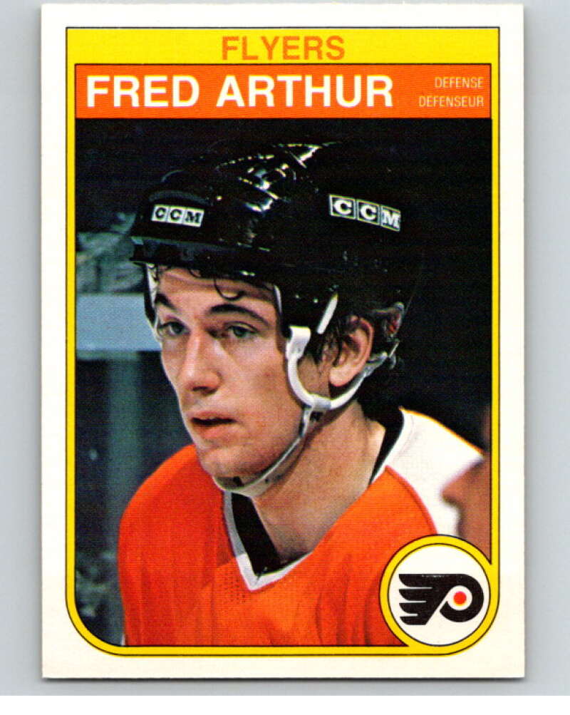 1982-83 O-Pee-Chee #245 Fred Arthur  RC Rookie Philadelphia Flyers  V58768 Image 1