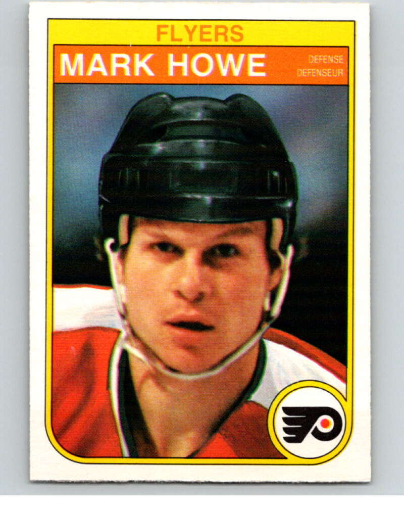 1982-83 O-Pee-Chee #252 Mark Howe  RC Rookie Philadelphia Flyers  V58810 Image 1