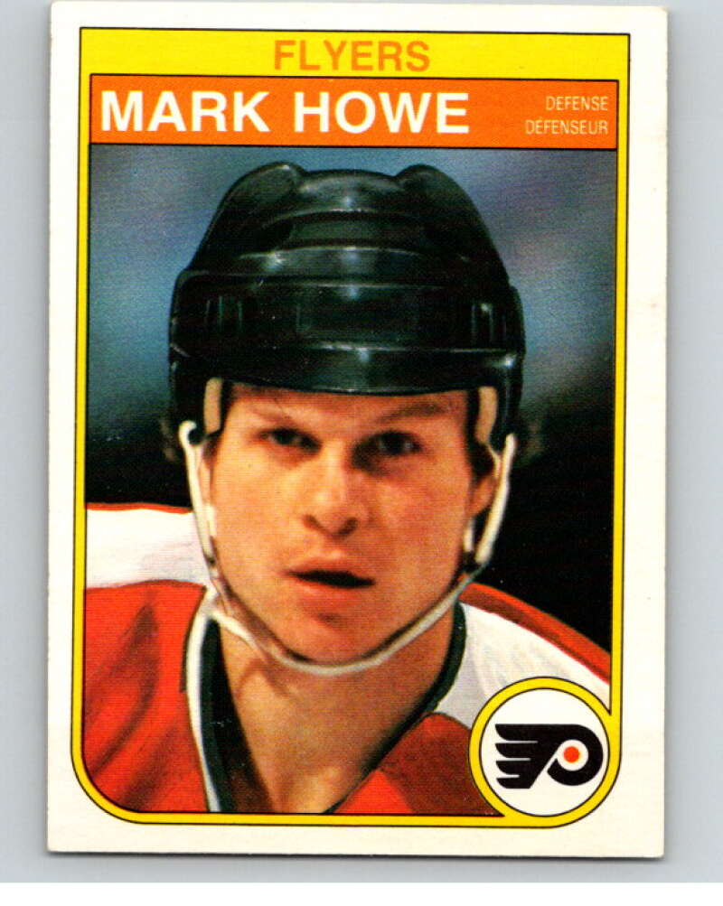 1982-83 O-Pee-Chee #252 Mark Howe  RC Rookie Philadelphia Flyers  V58812 Image 1