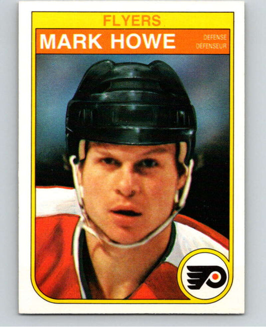 1982-83 O-Pee-Chee #252 Mark Howe  RC Rookie Philadelphia Flyers  V58815 Image 1