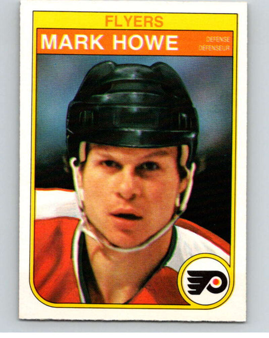 1982-83 O-Pee-Chee #252 Mark Howe  RC Rookie Philadelphia Flyers  V58816 Image 1