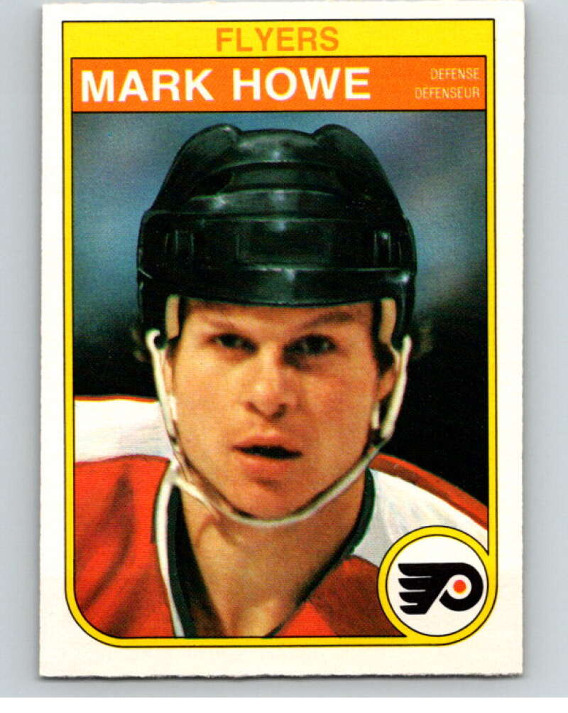 1982-83 O-Pee-Chee #252 Mark Howe  RC Rookie Philadelphia Flyers  V58817 Image 1