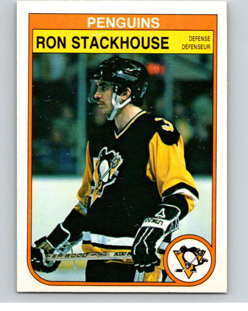 1982-83 O-Pee-Chee #275 Ron Stackhouse  Pittsburgh Penguins  V58987 Image 1