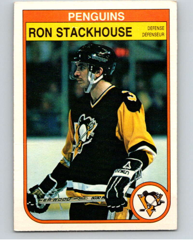 1982-83 O-Pee-Chee #275 Ron Stackhouse  Pittsburgh Penguins  V58989 Image 1
