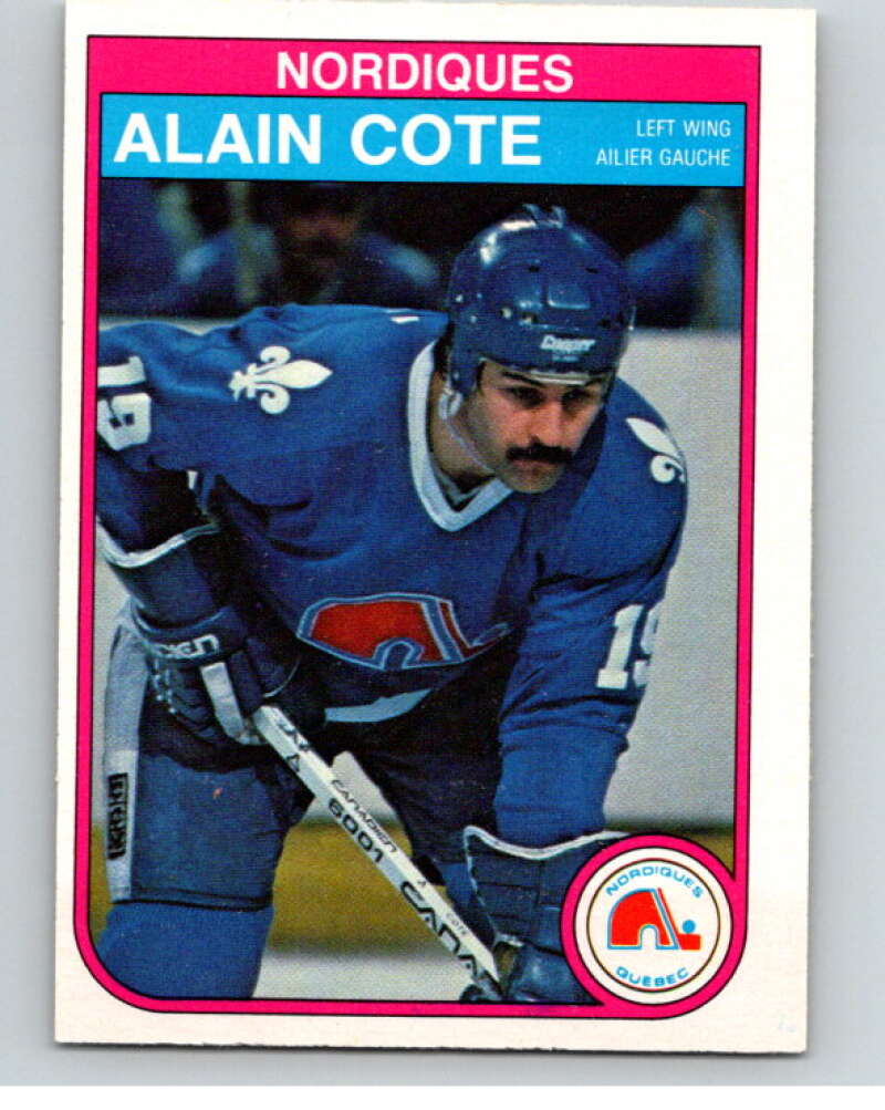1982-83 O-Pee-Chee #281 Alain Cote  Quebec Nordiques  V59032 Image 1