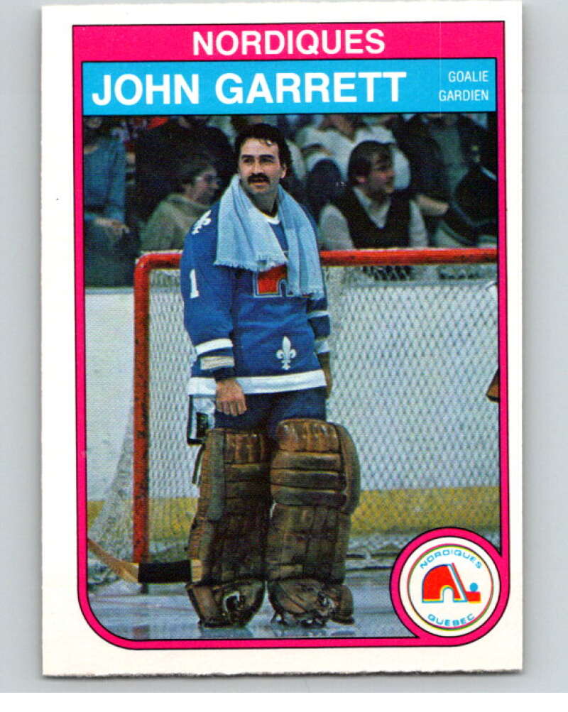 1982-83 O-Pee-Chee #283 John Garrett  Quebec Nordiques  V59040 Image 1