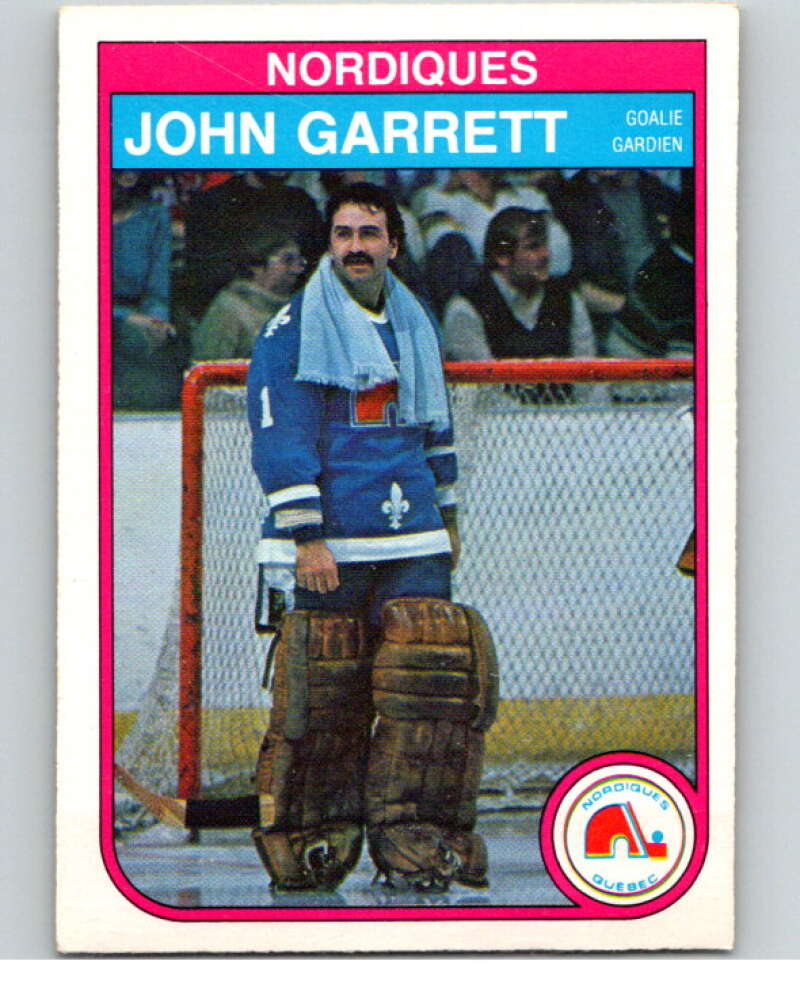 1982-83 O-Pee-Chee #283 John Garrett  Quebec Nordiques  V59046 Image 1