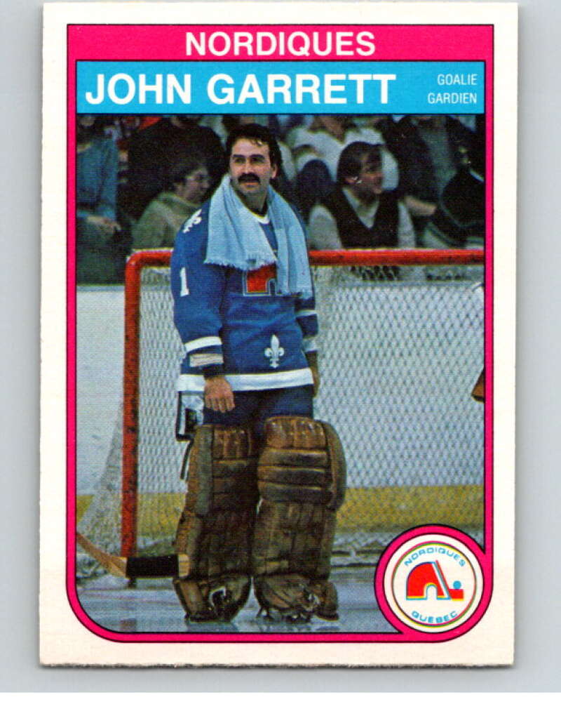 1982-83 O-Pee-Chee #283 John Garrett  Quebec Nordiques  V59047 Image 1