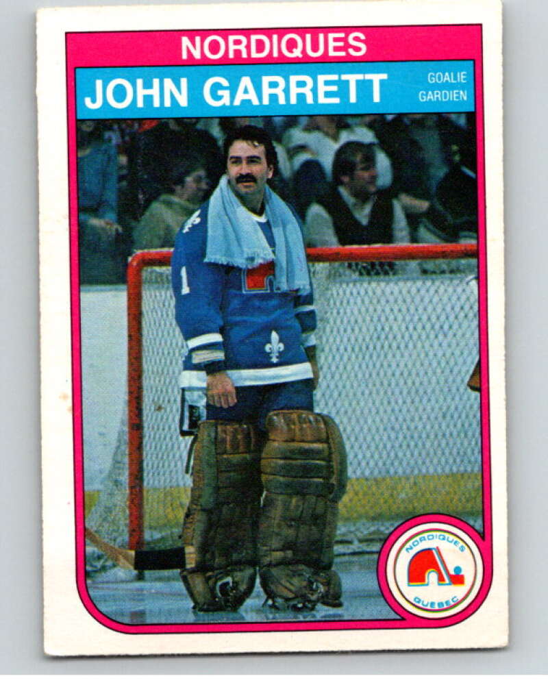 1982-83 O-Pee-Chee #283 John Garrett  Quebec Nordiques  V59048 Image 1