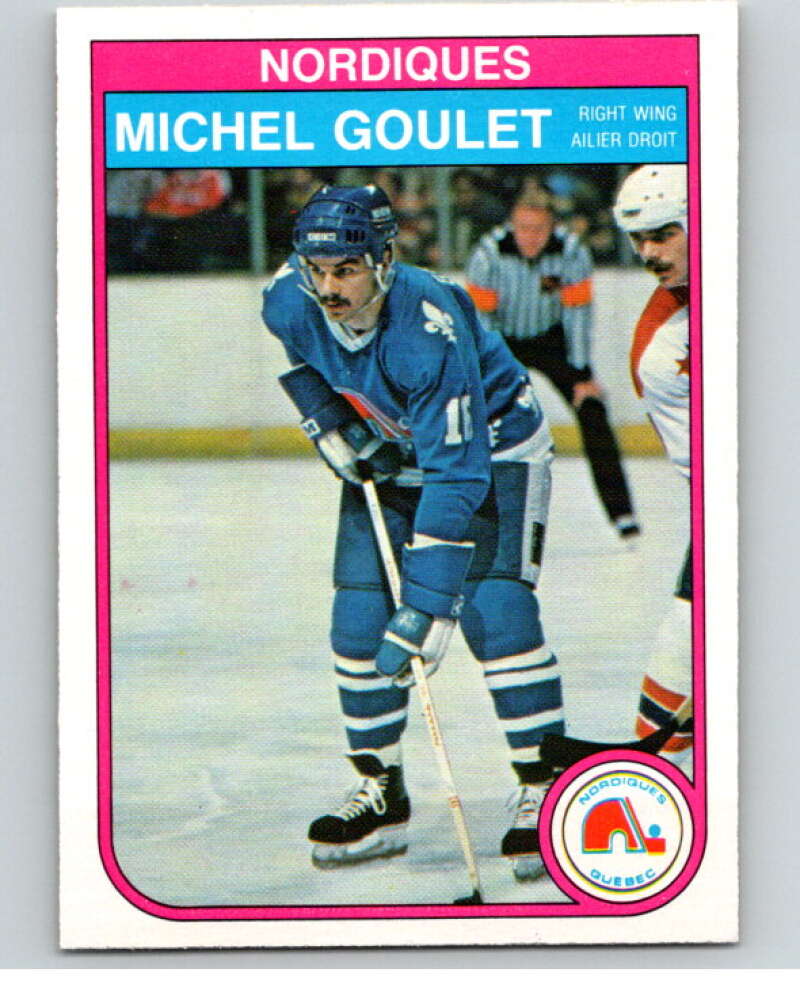 1982-83 O-Pee-Chee #284 Michel Goulet  Quebec Nordiques  V59056 Image 1