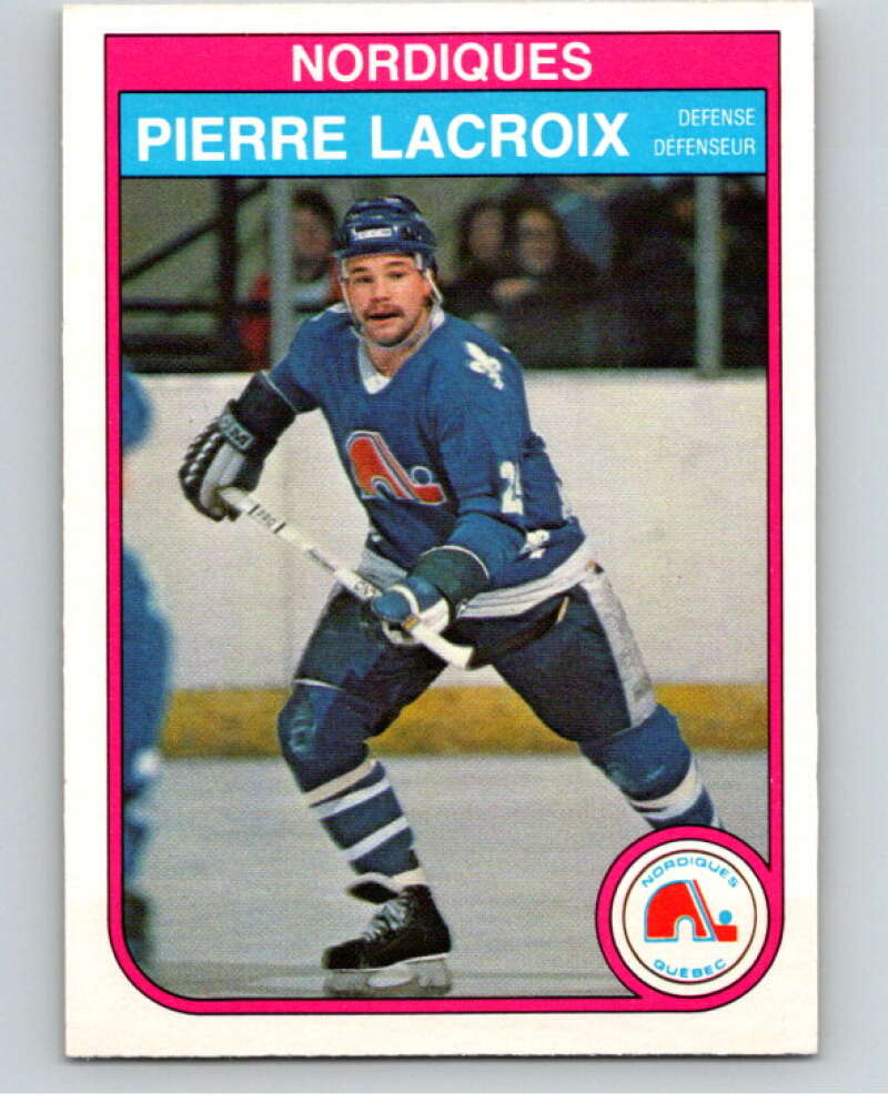 1982-83 O-Pee-Chee #286 Pierre Lacroix  Quebec Nordiques  V59071 Image 1