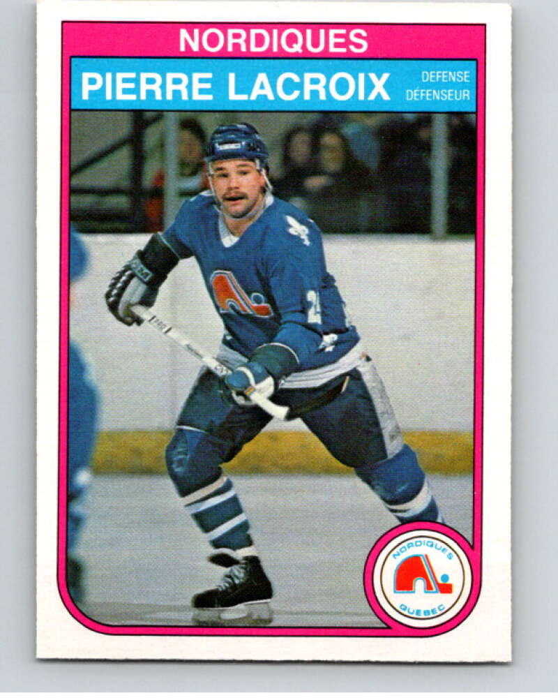 1982-83 O-Pee-Chee #286 Pierre Lacroix  Quebec Nordiques  V59073 Image 1