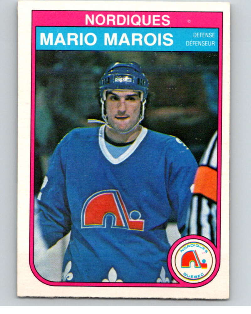 1982-83 O-Pee-Chee #287 Mario Marois  Quebec Nordiques  V59078 Image 1