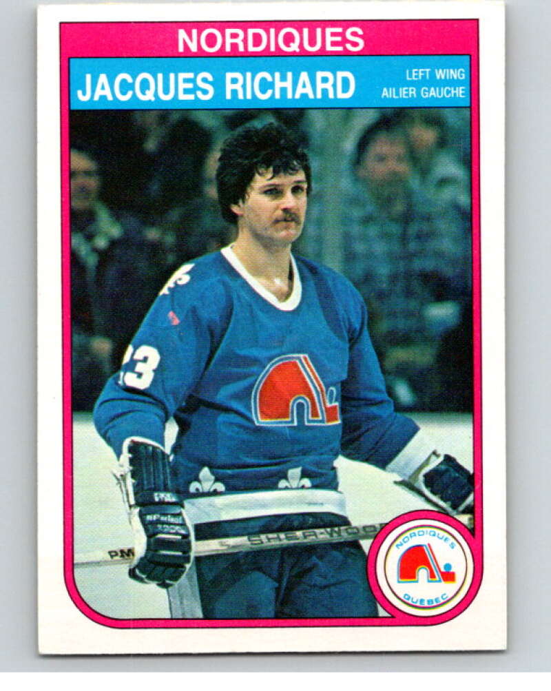 1982-83 O-Pee-Chee #290 Jacques Richard  Quebec Nordiques  V59109 Image 1
