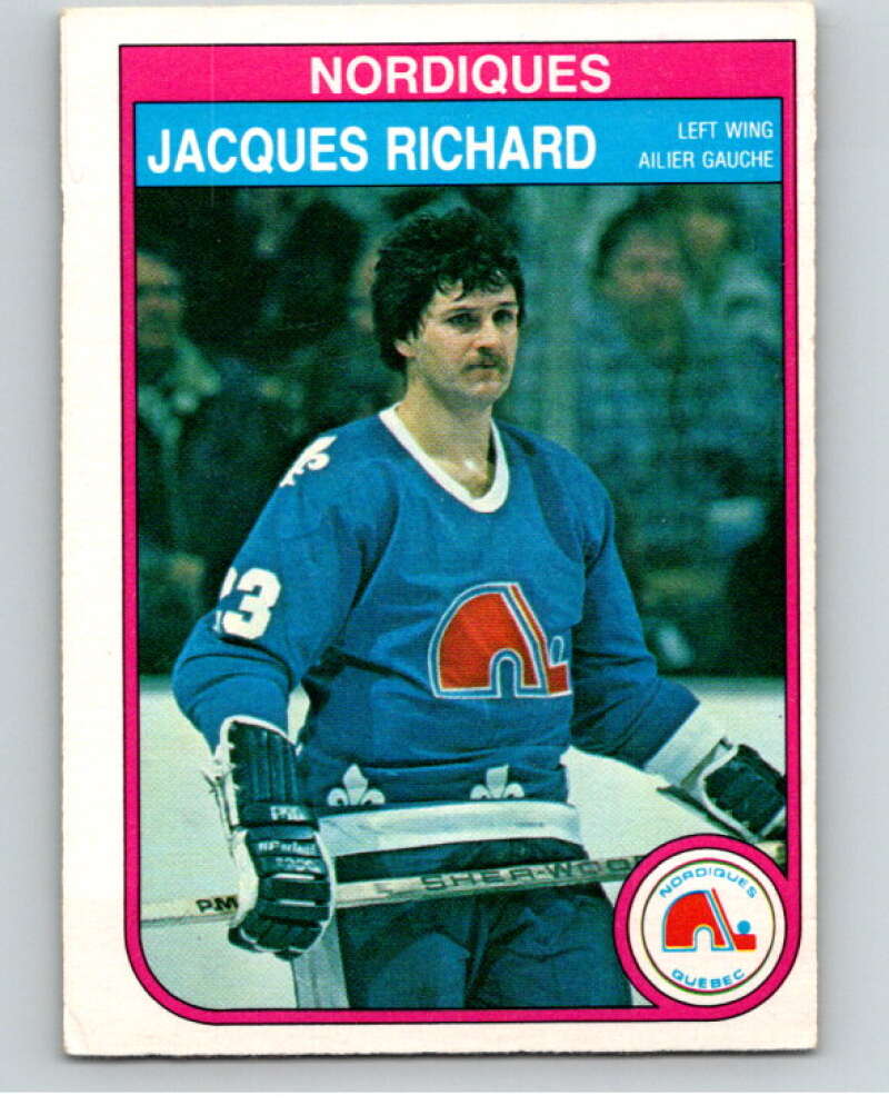 1982-83 O-Pee-Chee #290 Jacques Richard  Quebec Nordiques  V59110 Image 1
