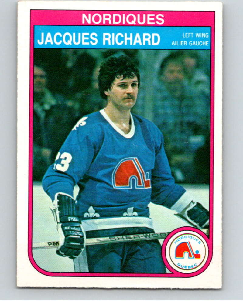 1982-83 O-Pee-Chee #290 Jacques Richard  Quebec Nordiques  V59114 Image 1