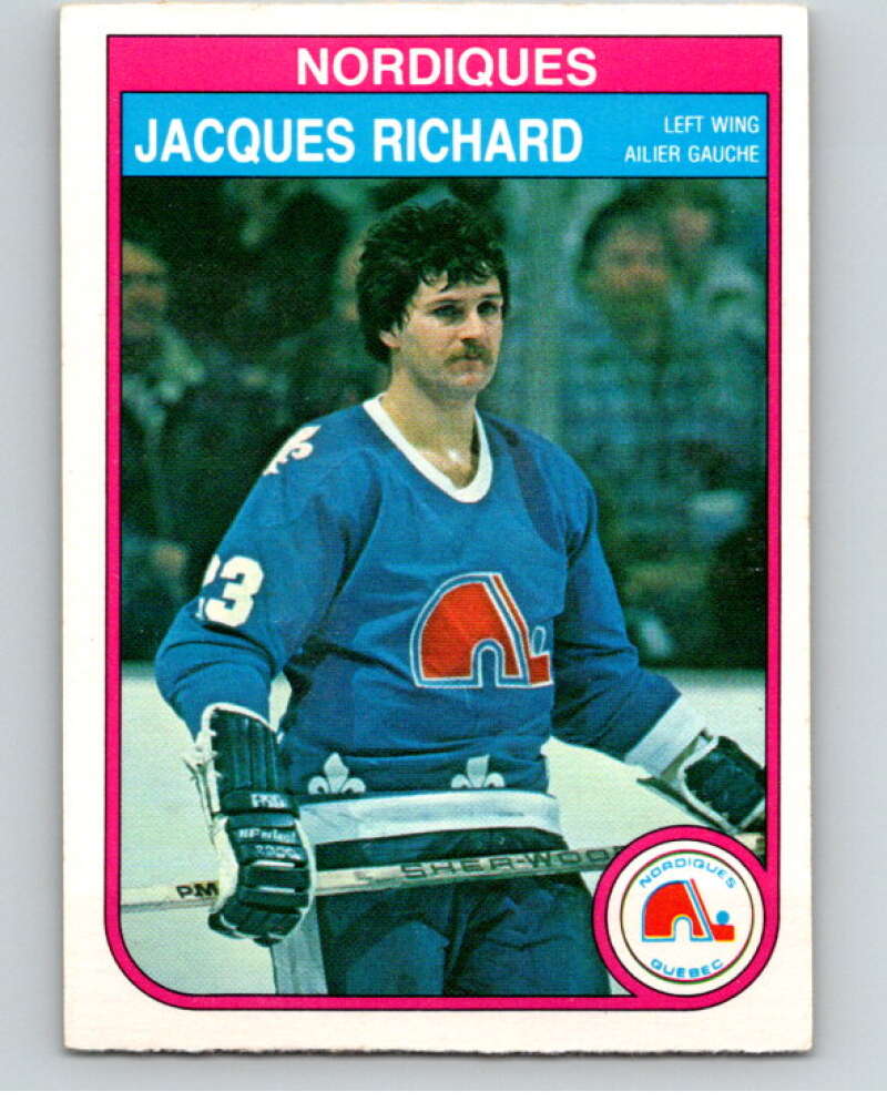 1982-83 O-Pee-Chee #290 Jacques Richard  Quebec Nordiques  V59116 Image 1