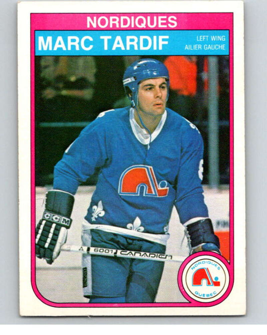 1982-83 O-Pee-Chee #296 Marc Tardif  RC Rookie Quebec Nordiques  V59149 Image 1