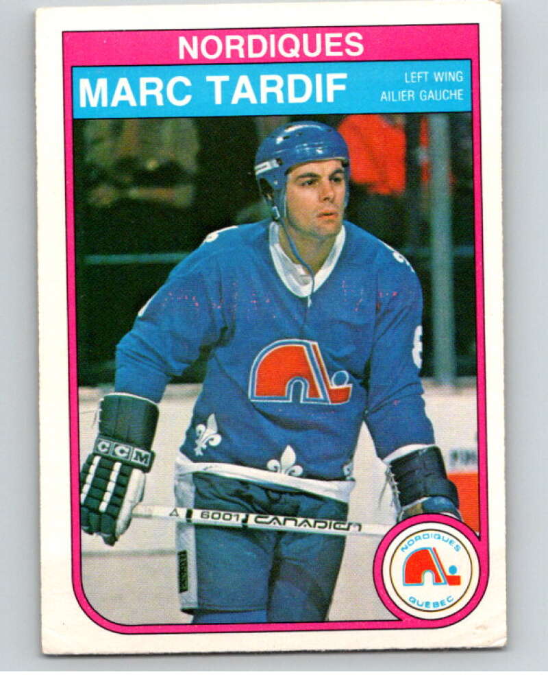 1982-83 O-Pee-Chee #296 Marc Tardif  RC Rookie Quebec Nordiques  V59150 Image 1