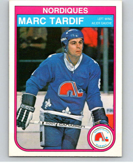 1982-83 O-Pee-Chee #296 Marc Tardif  RC Rookie Quebec Nordiques  V59152 Image 1