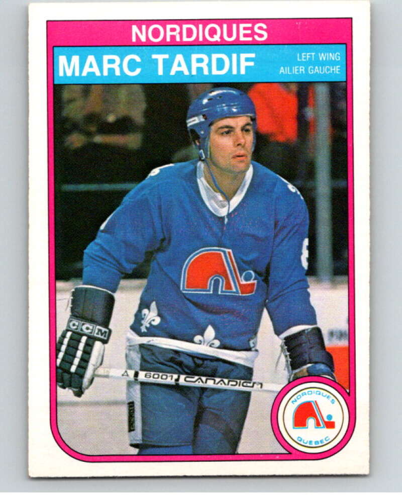 1982-83 O-Pee-Chee #296 Marc Tardif  RC Rookie Quebec Nordiques  V59153 Image 1