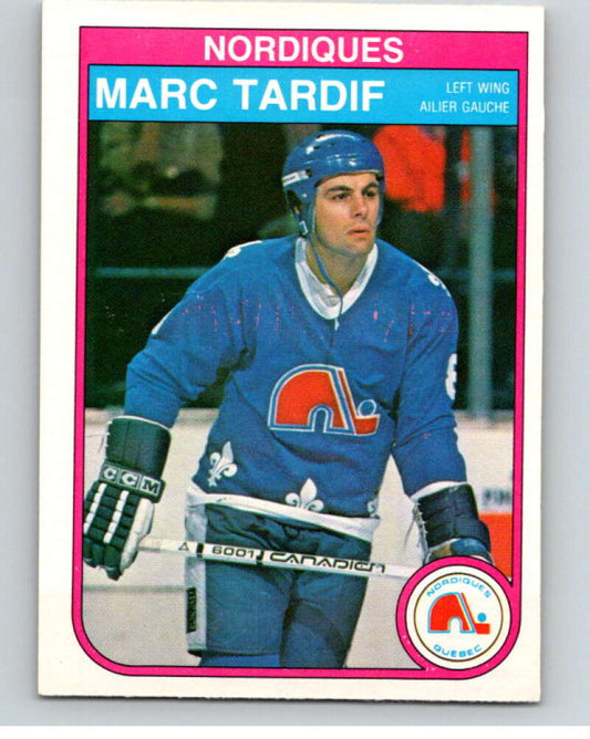 1982-83 O-Pee-Chee #296 Marc Tardif  RC Rookie Quebec Nordiques  V59154 Image 1