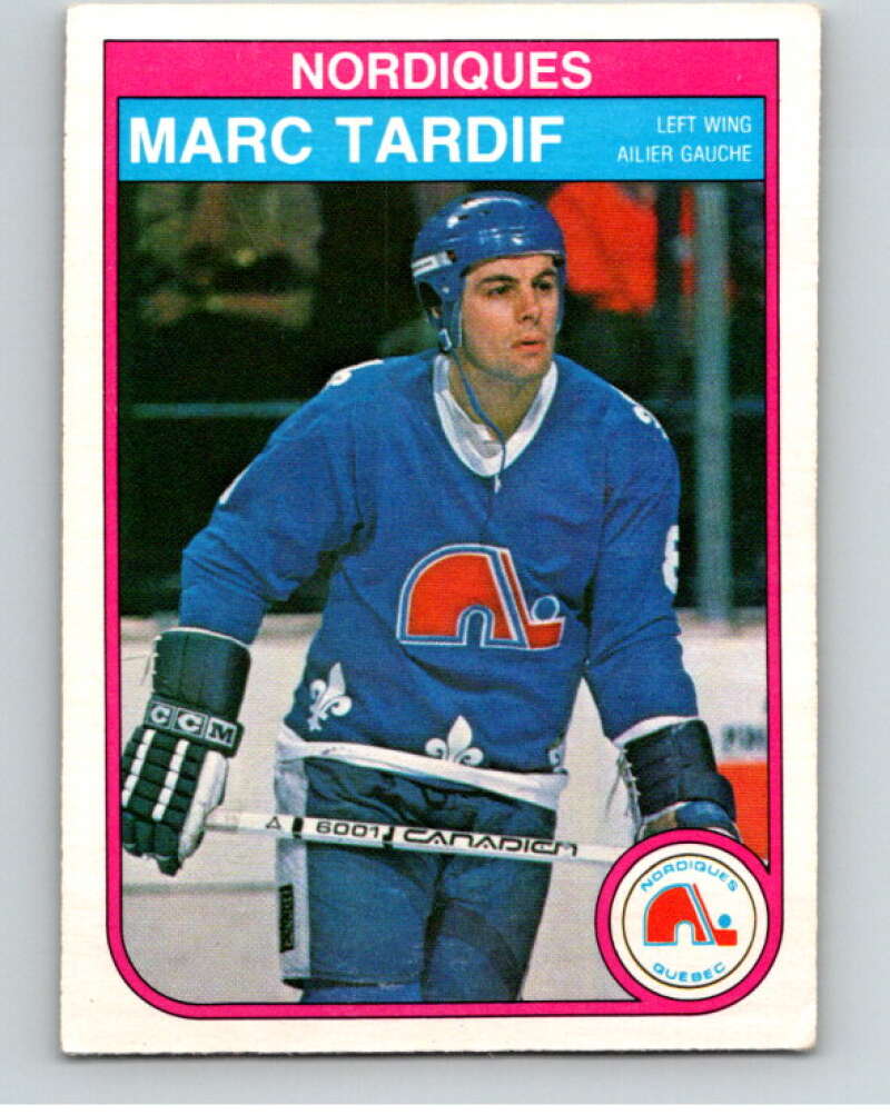 1982-83 O-Pee-Chee #296 Marc Tardif  RC Rookie Quebec Nordiques  V59155 Image 1