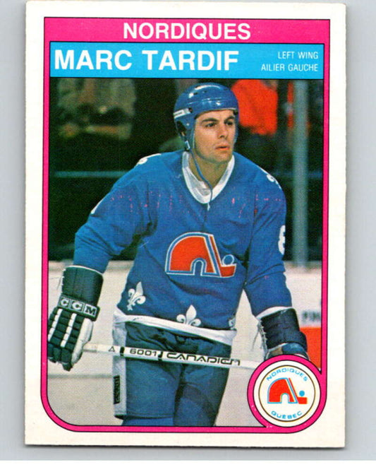 1982-83 O-Pee-Chee #296 Marc Tardif  RC Rookie Quebec Nordiques  V59156 Image 1