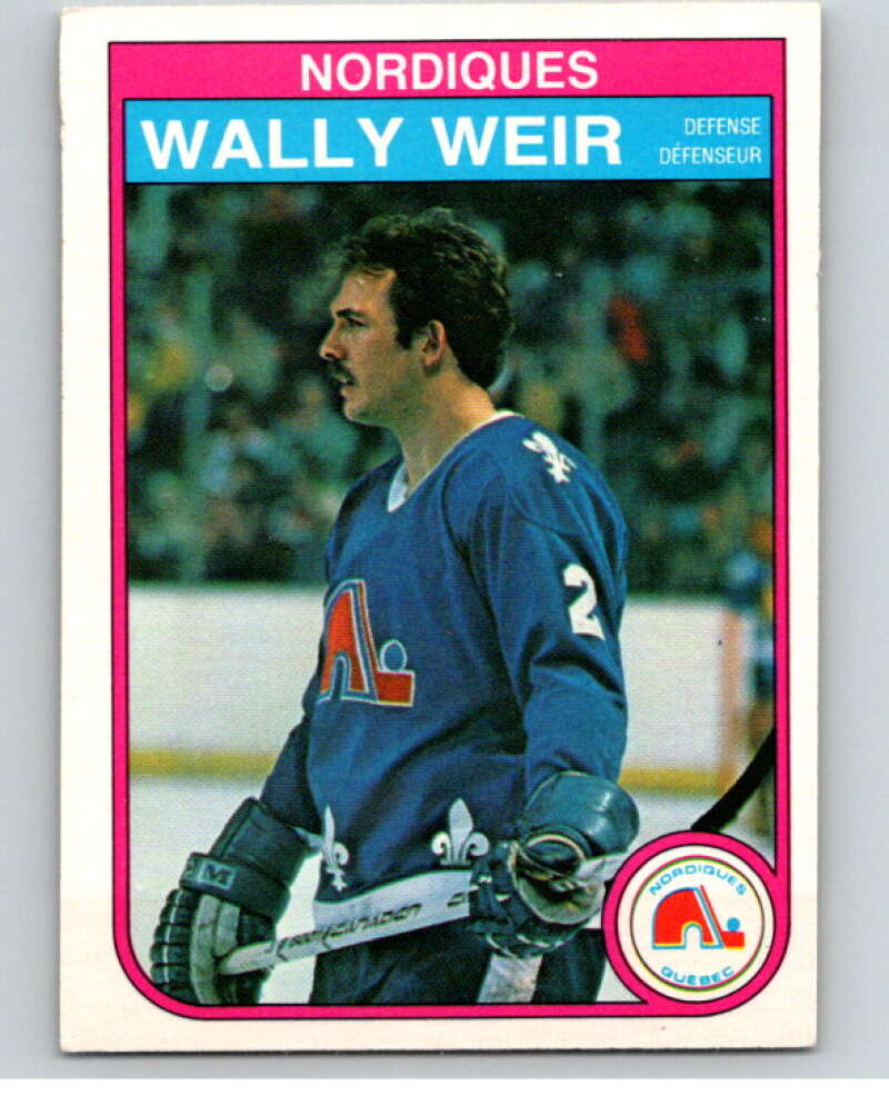 1982-83 O-Pee-Chee #297 Wally Weir  Quebec Nordiques  V59157 Image 1