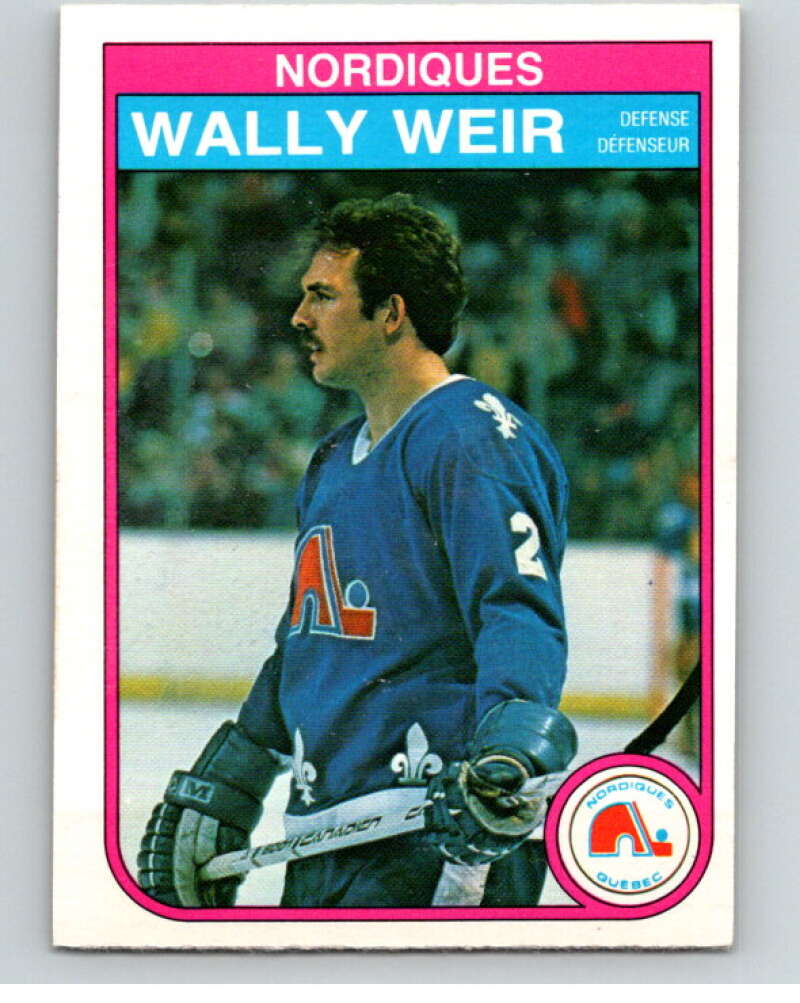 1982-83 O-Pee-Chee #297 Wally Weir  Quebec Nordiques  V59160 Image 1