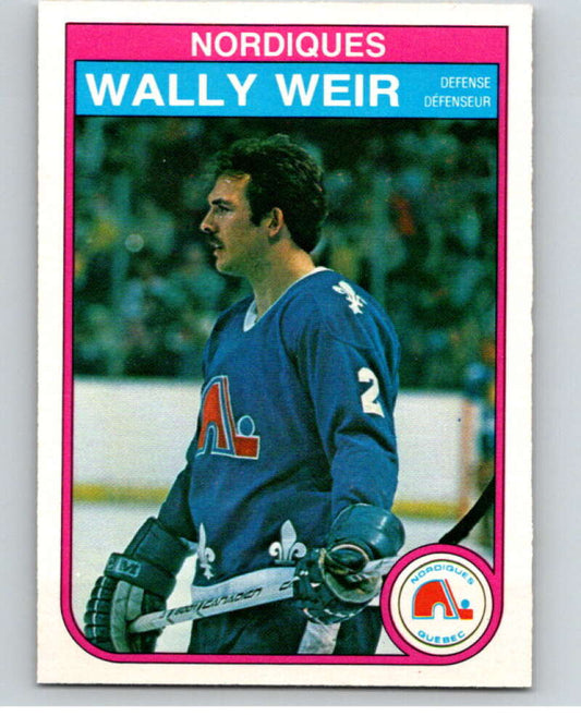 1982-83 O-Pee-Chee #297 Wally Weir  Quebec Nordiques  V59162 Image 1