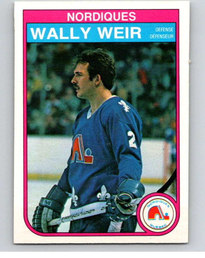 1982-83 O-Pee-Chee #297 Wally Weir  Quebec Nordiques  V59163 Image 1