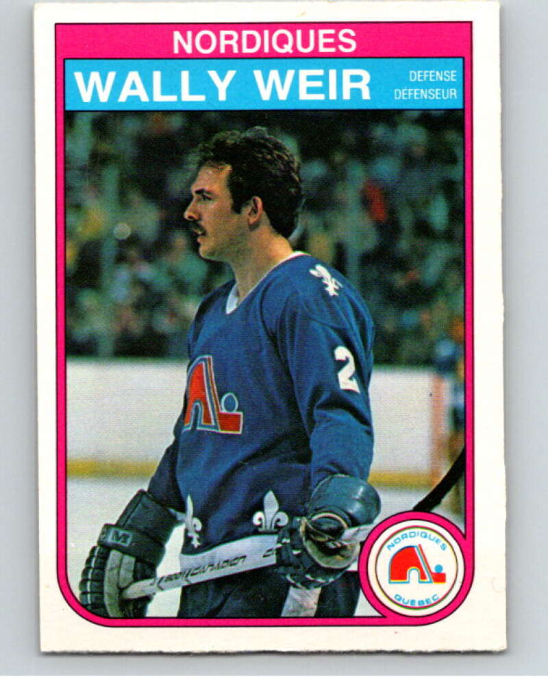 1982-83 O-Pee-Chee #297 Wally Weir  Quebec Nordiques  V59164 Image 1