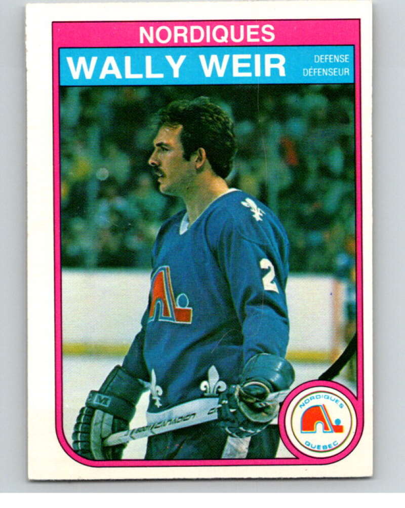 1982-83 O-Pee-Chee #297 Wally Weir  Quebec Nordiques  V59165 Image 1