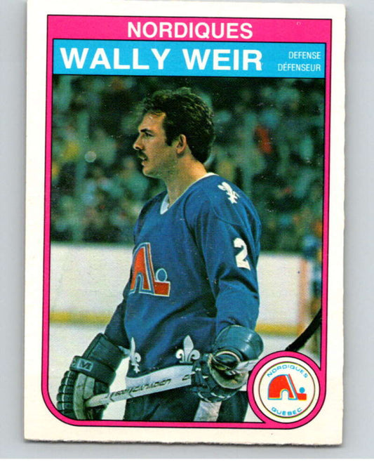 1982-83 O-Pee-Chee #297 Wally Weir  Quebec Nordiques  V59166 Image 1