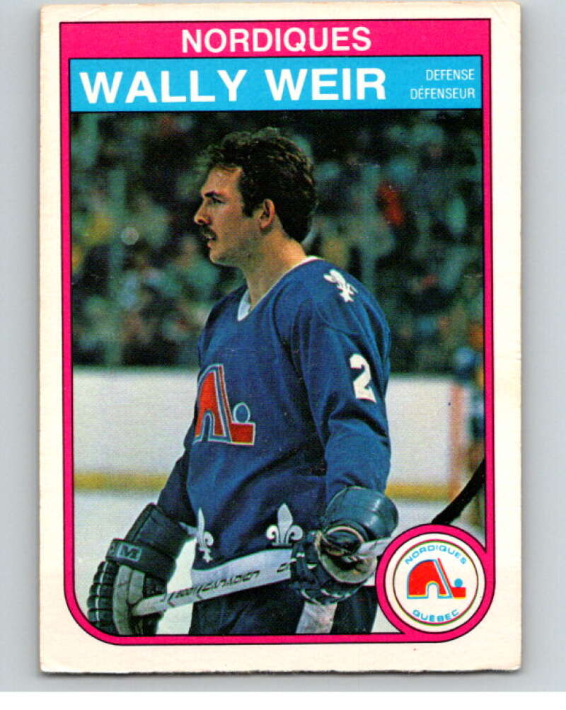 1982-83 O-Pee-Chee #297 Wally Weir  Quebec Nordiques  V59168 Image 1