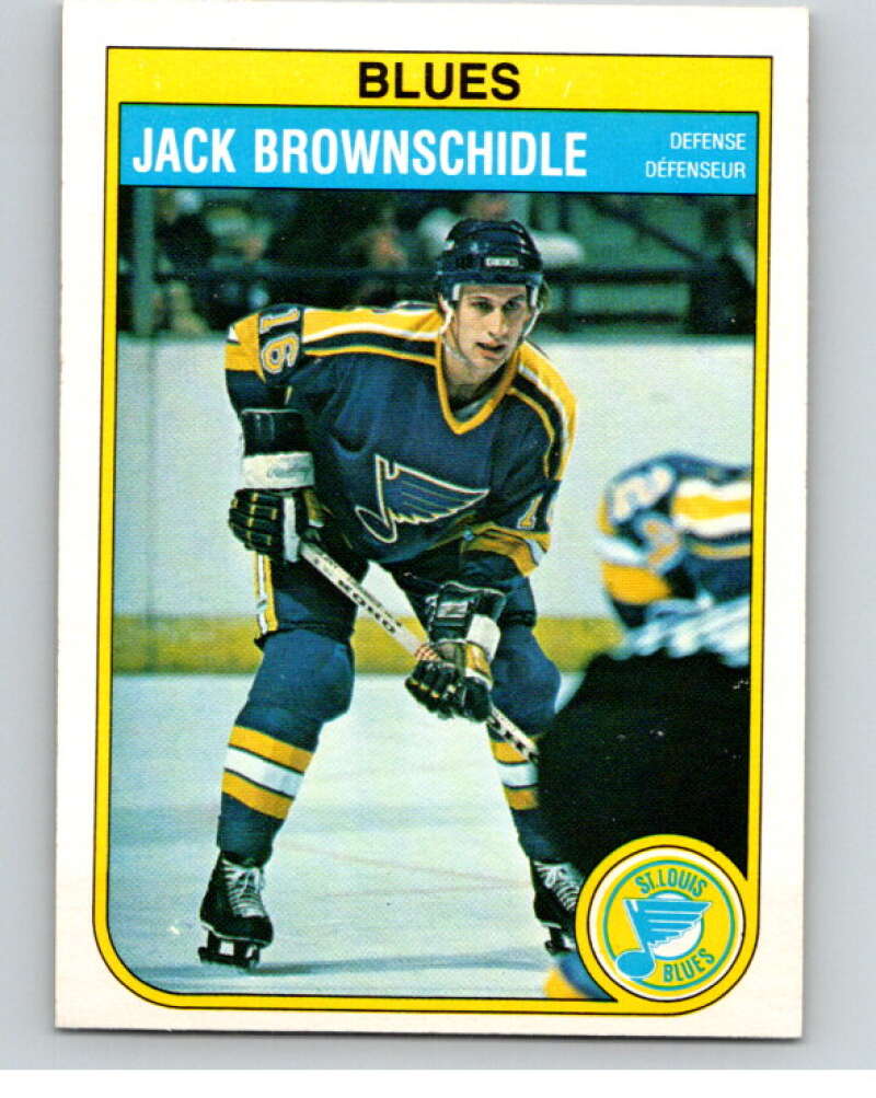 1982-83 O-Pee-Chee #300 Jack Brownschidle  St. Louis Blues  V59184 Image 1