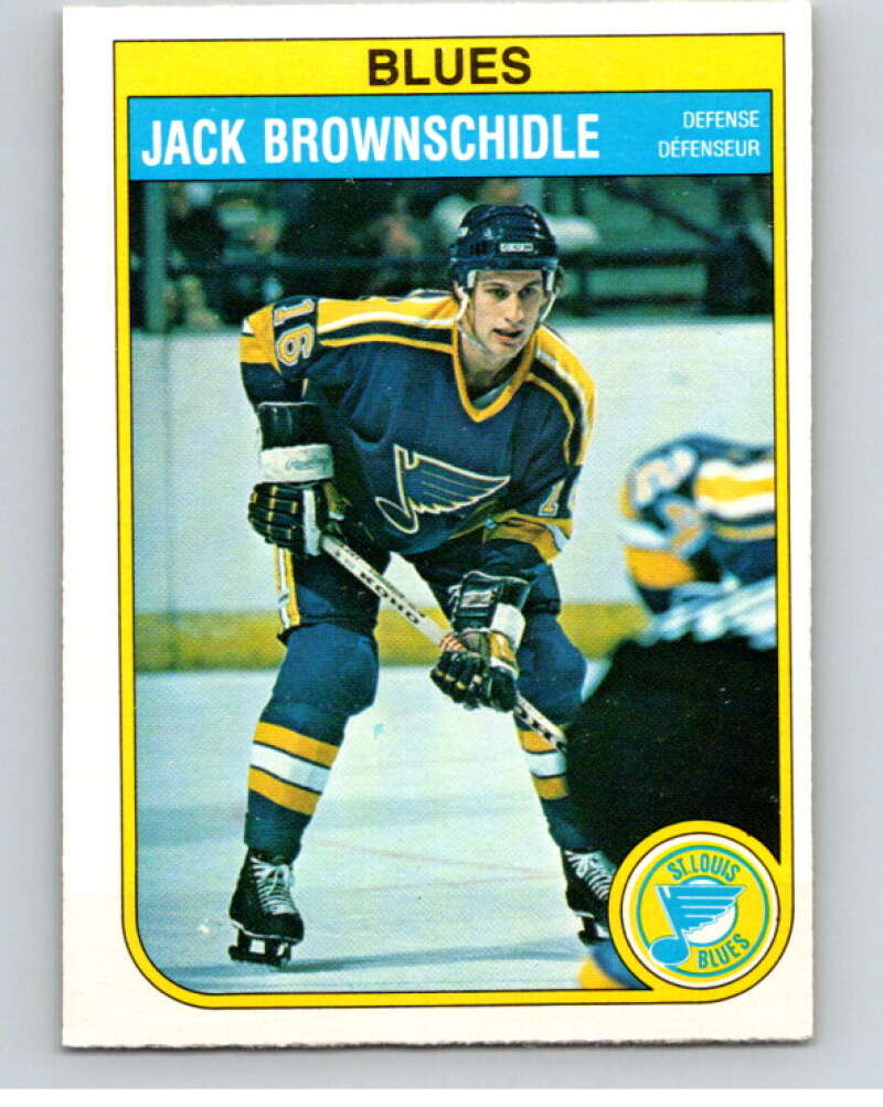 1982-83 O-Pee-Chee #300 Jack Brownschidle  St. Louis Blues  V59185 Image 1