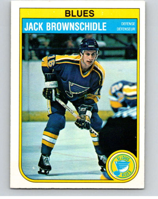 1982-83 O-Pee-Chee #300 Jack Brownschidle  St. Louis Blues  V59186 Image 1