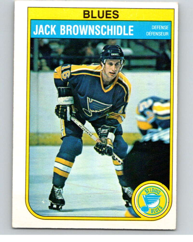 1982-83 O-Pee-Chee #300 Jack Brownschidle  St. Louis Blues  V59187 Image 1