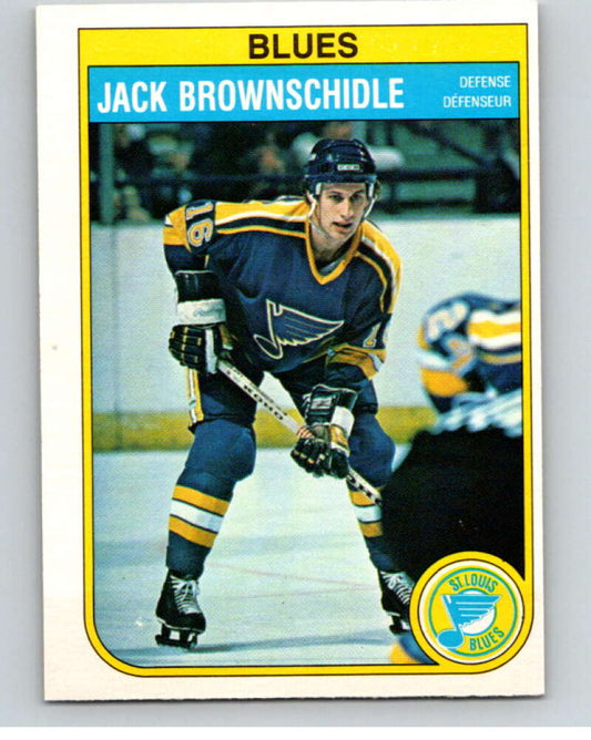 1982-83 O-Pee-Chee #300 Jack Brownschidle  St. Louis Blues  V59188 Image 1