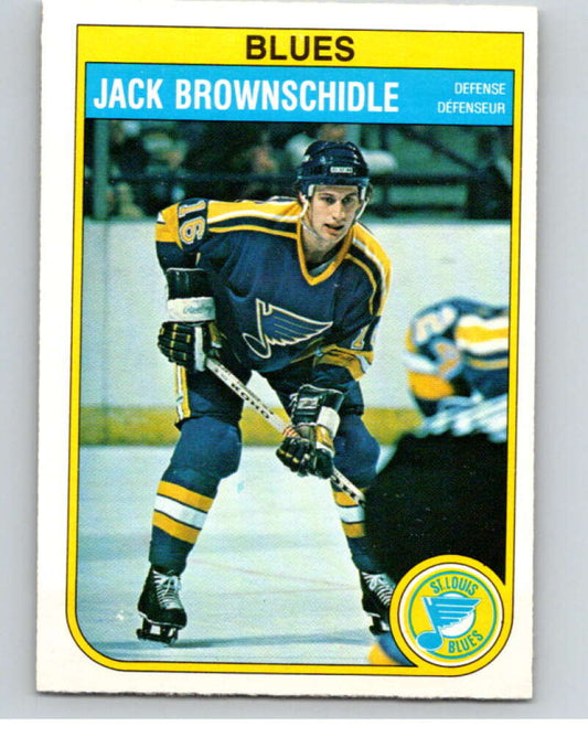 1982-83 O-Pee-Chee #300 Jack Brownschidle  St. Louis Blues  V59189 Image 1