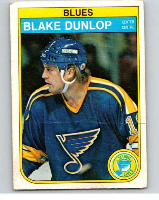 1982-83 O-Pee-Chee #301 Blake Dunlop  St. Louis Blues  V59190 Image 1