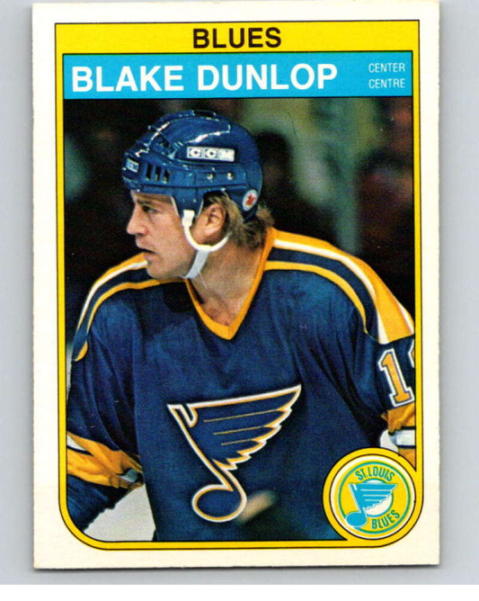 1982-83 O-Pee-Chee #301 Blake Dunlop  St. Louis Blues  V59191 Image 1