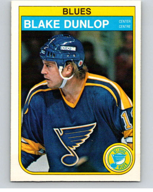 1982-83 O-Pee-Chee #301 Blake Dunlop  St. Louis Blues  V59193 Image 1