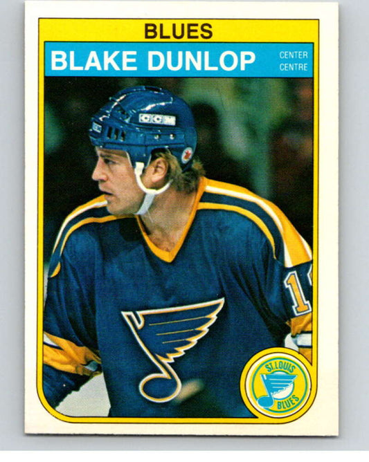 1982-83 O-Pee-Chee #301 Blake Dunlop  St. Louis Blues  V59194 Image 1