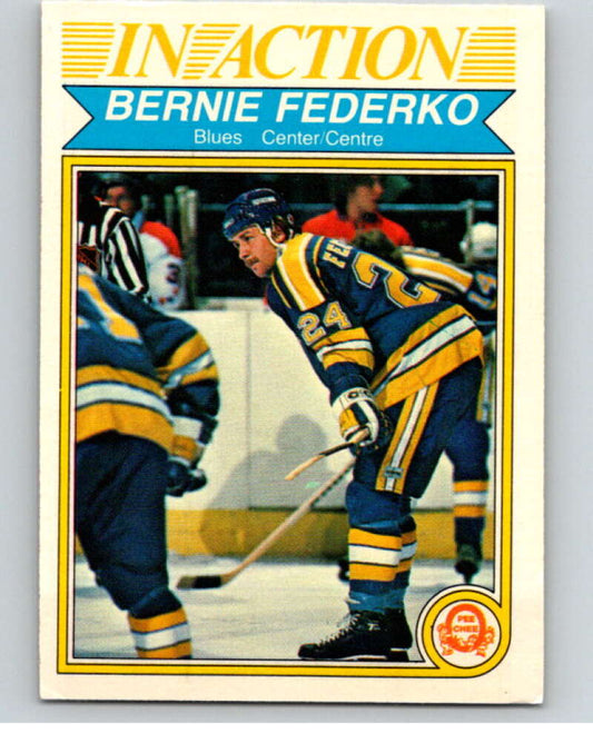 1982-83 O-Pee-Chee #303 Bernie Federko IA  St. Louis Blues  V59205 Image 1