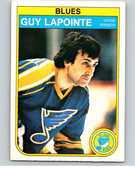 1982-83 O-Pee-Chee #305 Guy Lapointe  St. Louis Blues  V59221 Image 1