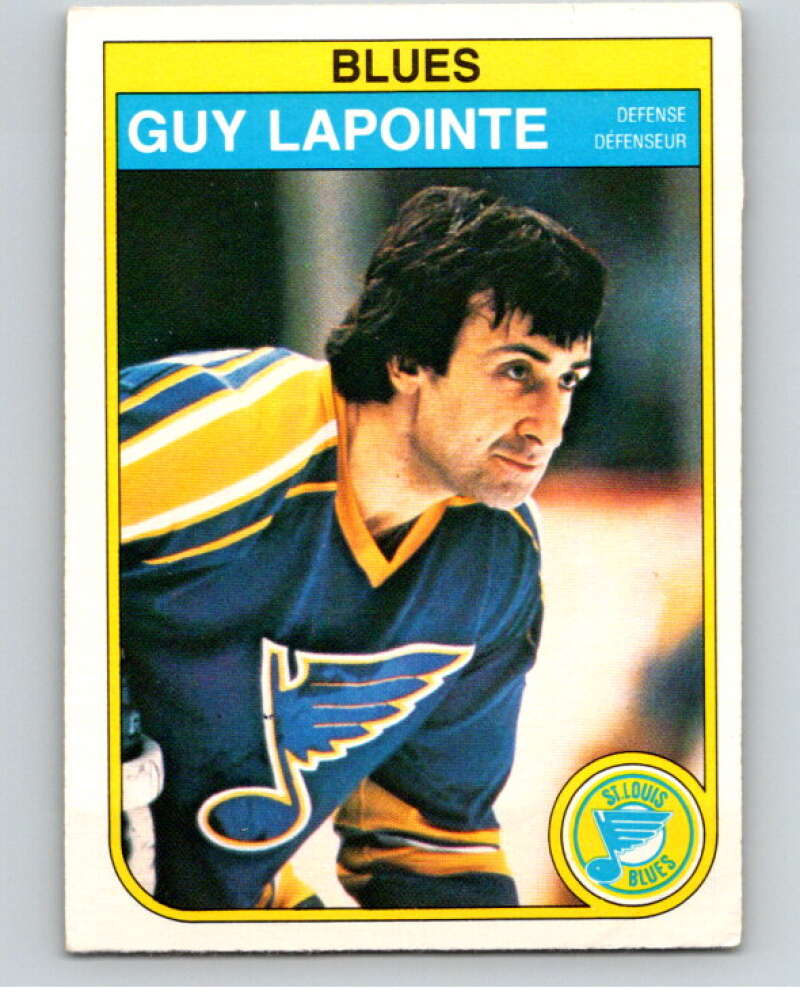 1982-83 O-Pee-Chee #305 Guy Lapointe  St. Louis Blues  V59222 Image 1